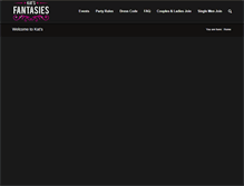 Tablet Screenshot of katsfantasies.com